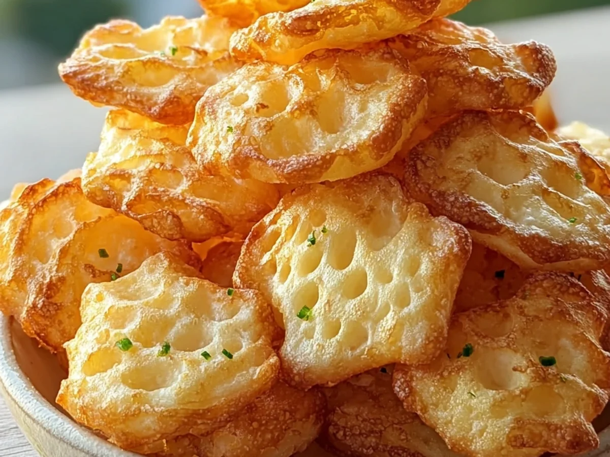 Crispy Cottage Cheese Chips: High-Protein Snack - Image 1