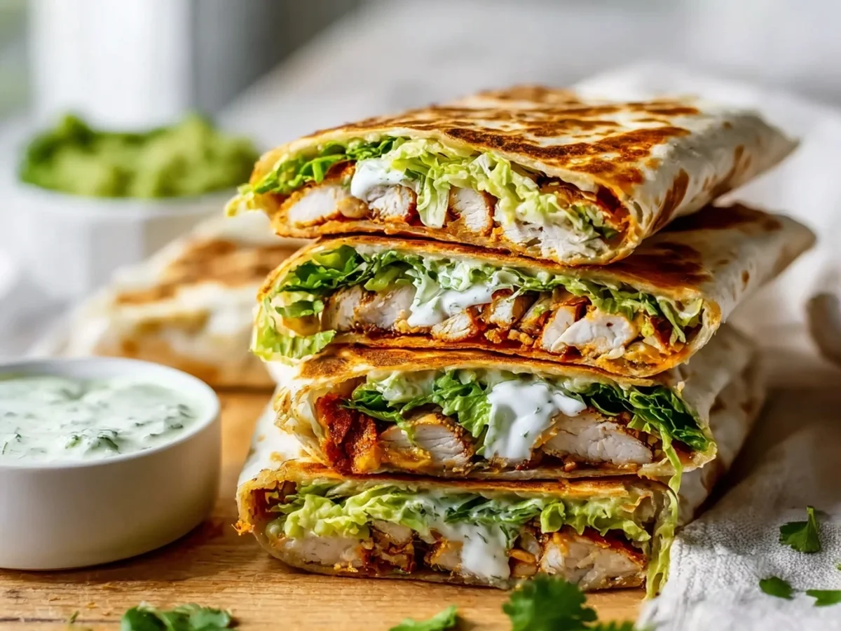 Crispy Healthy Chicken Crunch Wrap: Weeknight Flavor Boost - Image 1