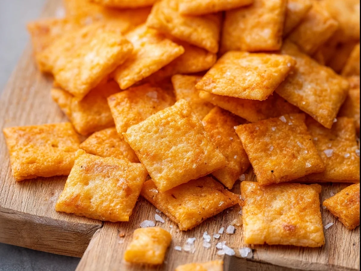 Crispy Homemade Cheez Its: Cheesy Crackers Recipe - Image 1