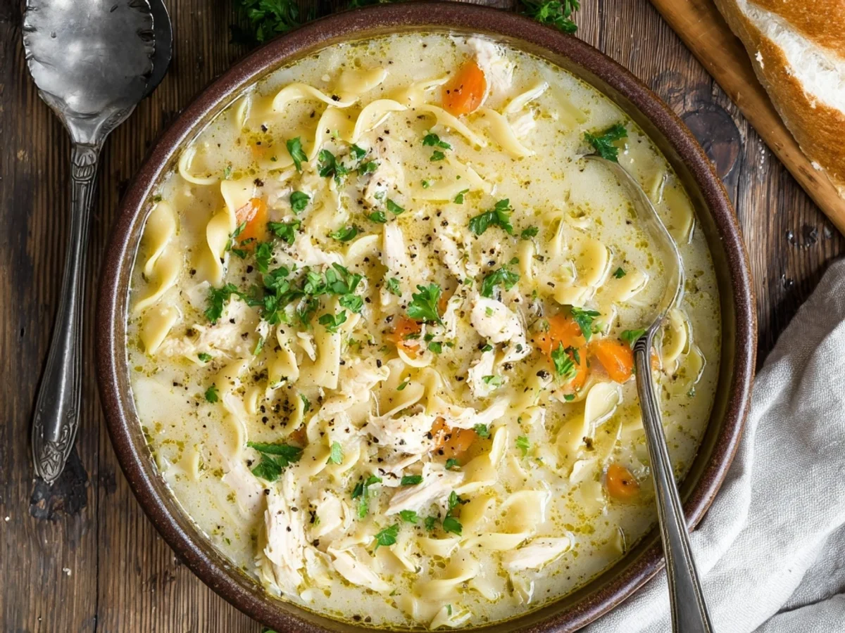 Crockpot Creamy Chicken Noodle Soup for Soulful Comfort - Image 2