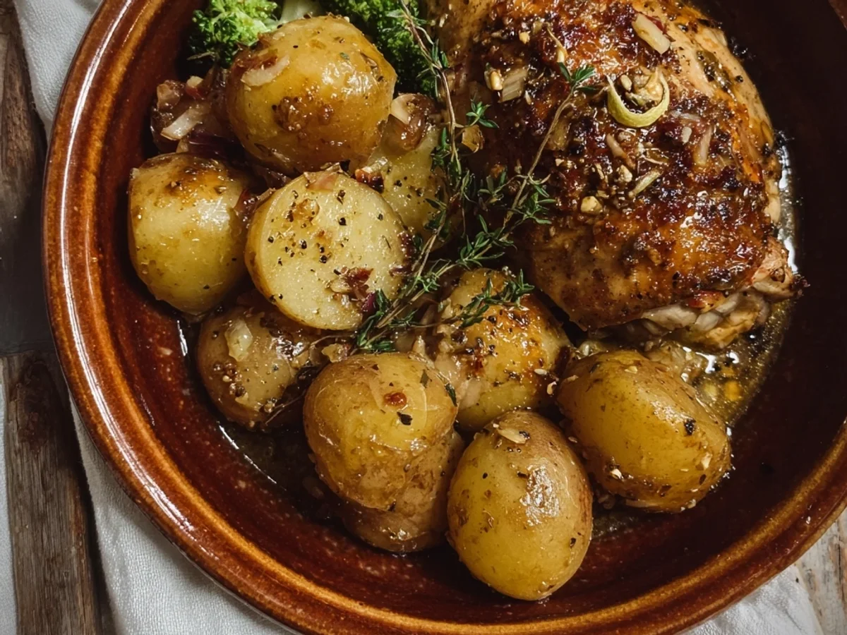 Crockpot Lemon Chicken and Potatoes: Zesty, Tender Dinner - Image 1