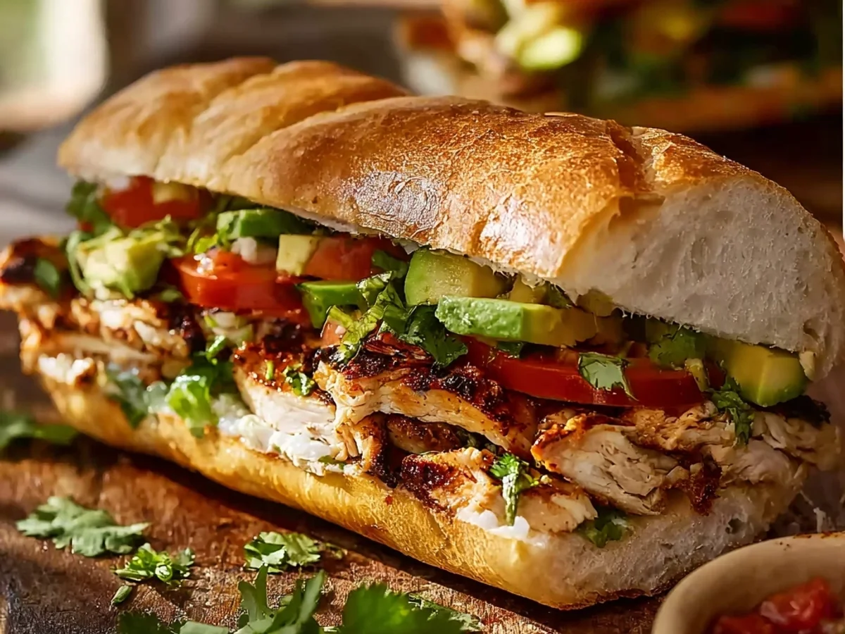 Delicious Chicken Torta Sandwich Recipe: Hearty & Flavorful - Image 1