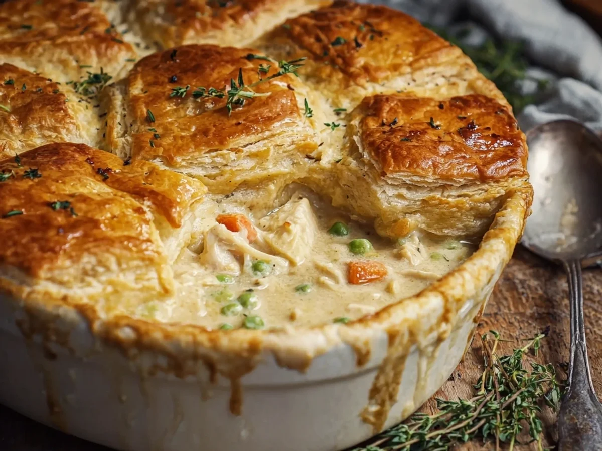 Easy Chicken Pot Pie Casserole: Homestyle Dinner Bliss - Image 1