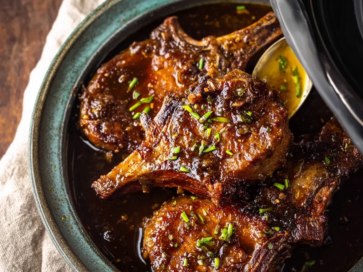 Easy Crock Pot Mississippi Lamb Chops: Tender & Flavorful - Image 1