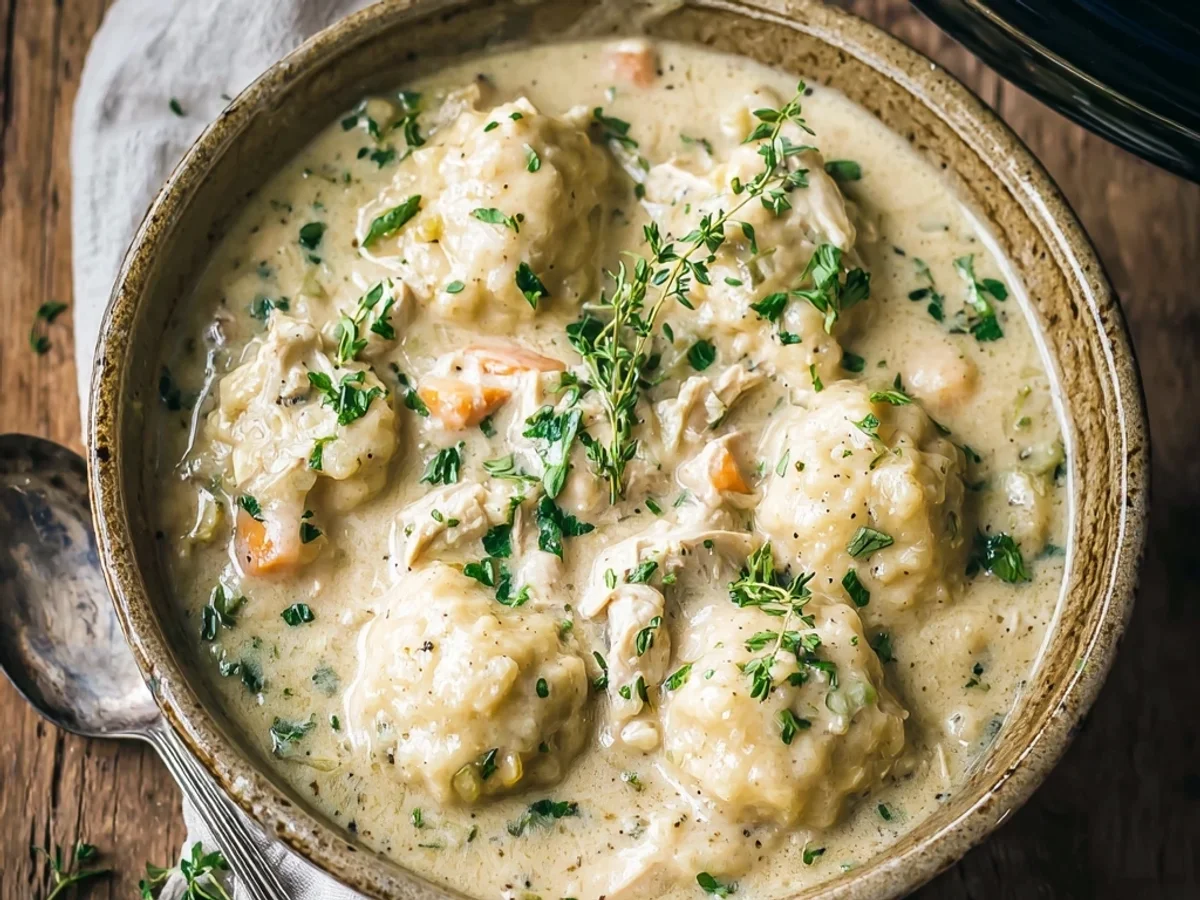 Easy Crockpot Chicken and Dumplings: Homestyle Comfort - Image 1