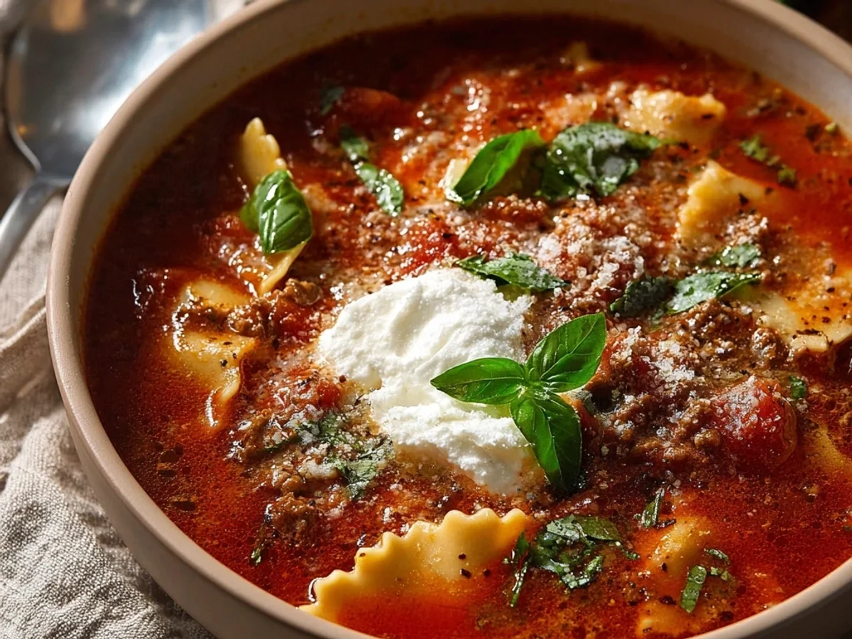 Easy Crockpot Lasagna Soup: Weeknight Comfort in a Bowl - Image 2