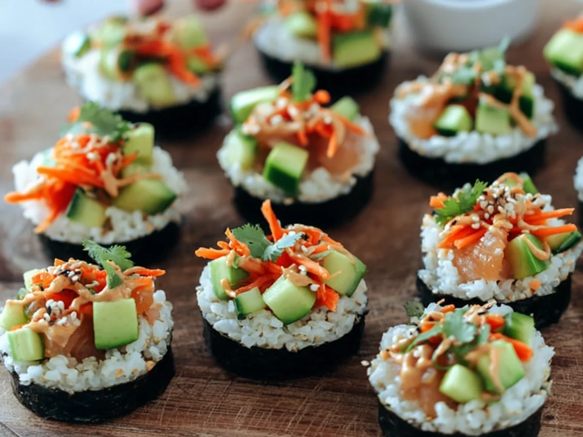 Easy Sushi Cups: Quick Asian Bites for Any Gathering - Image 1