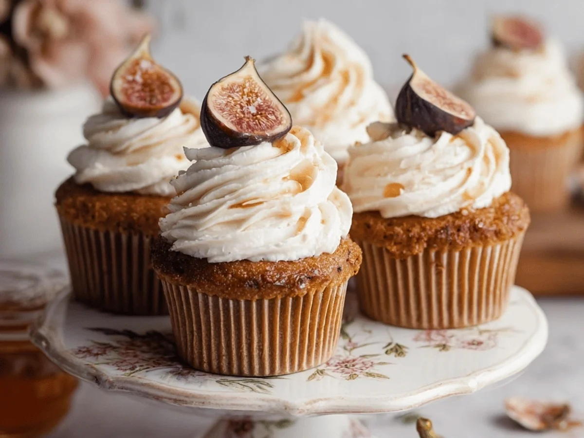 Fig Cupcakes with Honey Frosting: My Cozy Recipe - Image 1