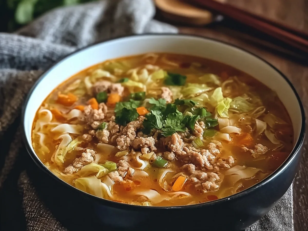 Flavorful Egg Roll Soup: A Weeknight Asian-Inspired Delight - Image 1