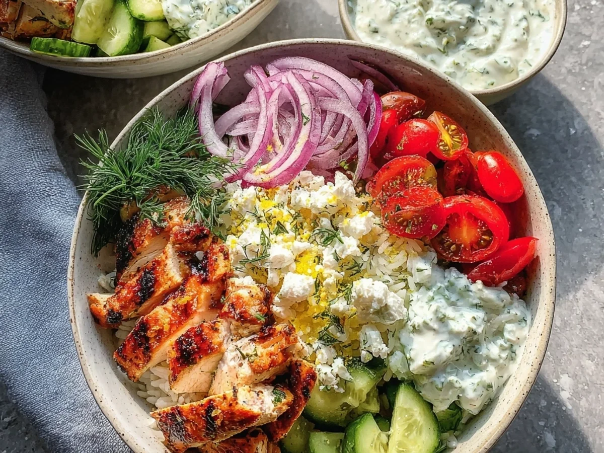 Flavorful Greek Chicken Bowls: Healthy Everyday Meal - Image 1