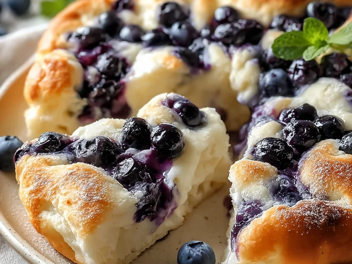 Fluffy Cottage Cheese Blueberry Cloud Bread Recipe - Image 1