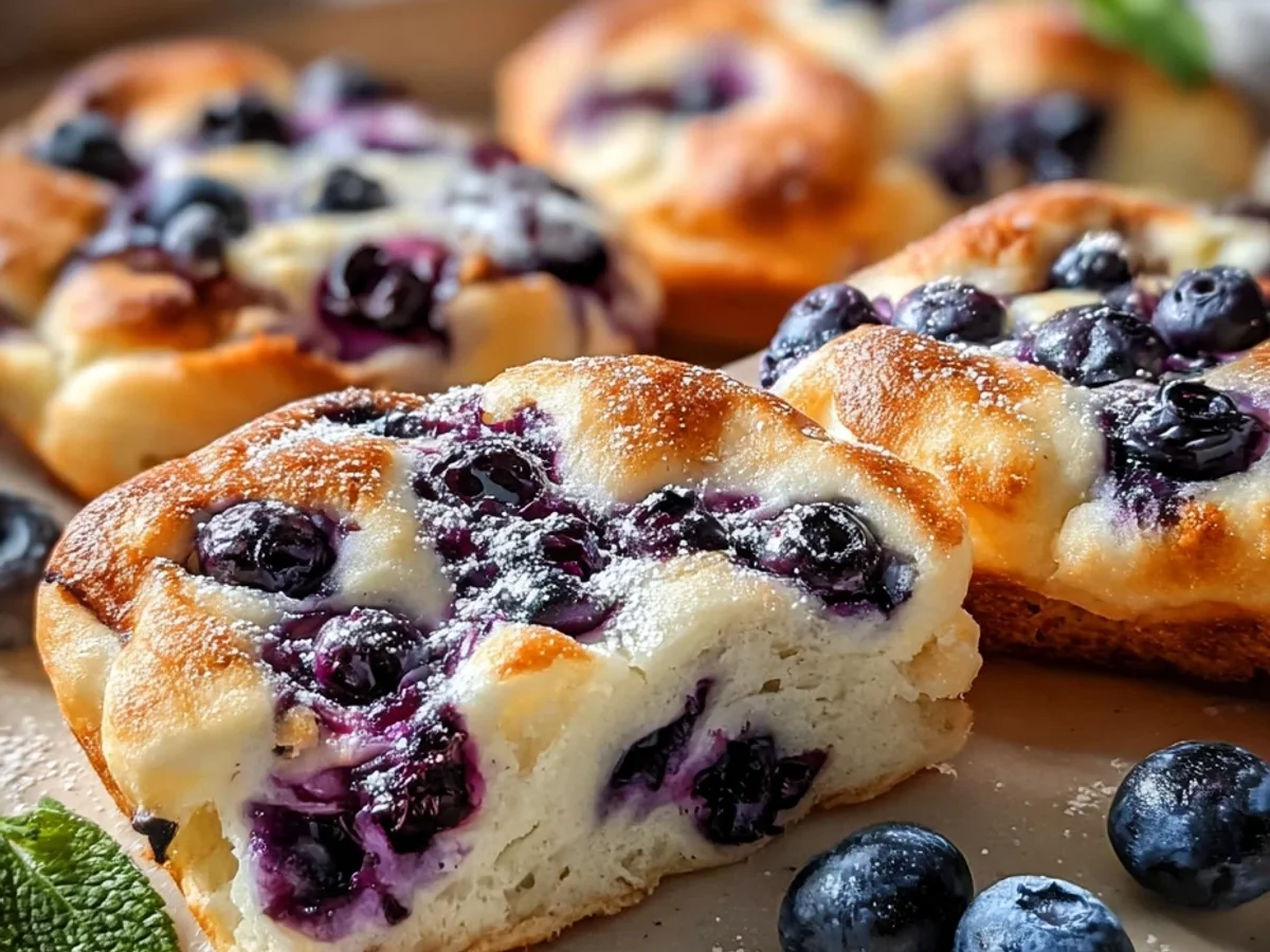 Fluffy Cottage Cheese Blueberry Cloud Bread Recipe - Image 2