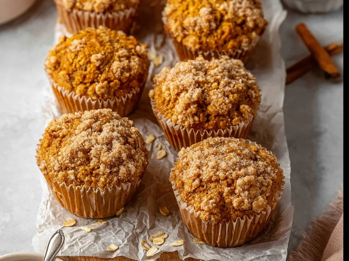 Fluffy Pumpkin Oatmeal Muffins: Easy Fall Treat - Image 1