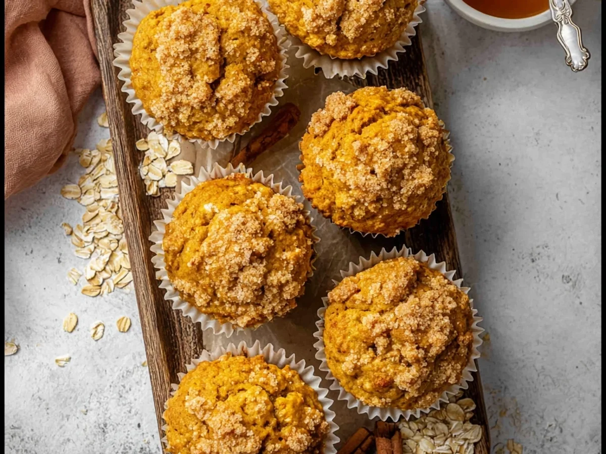 Fluffy Pumpkin Oatmeal Muffins: Easy Fall Treat - Image 2