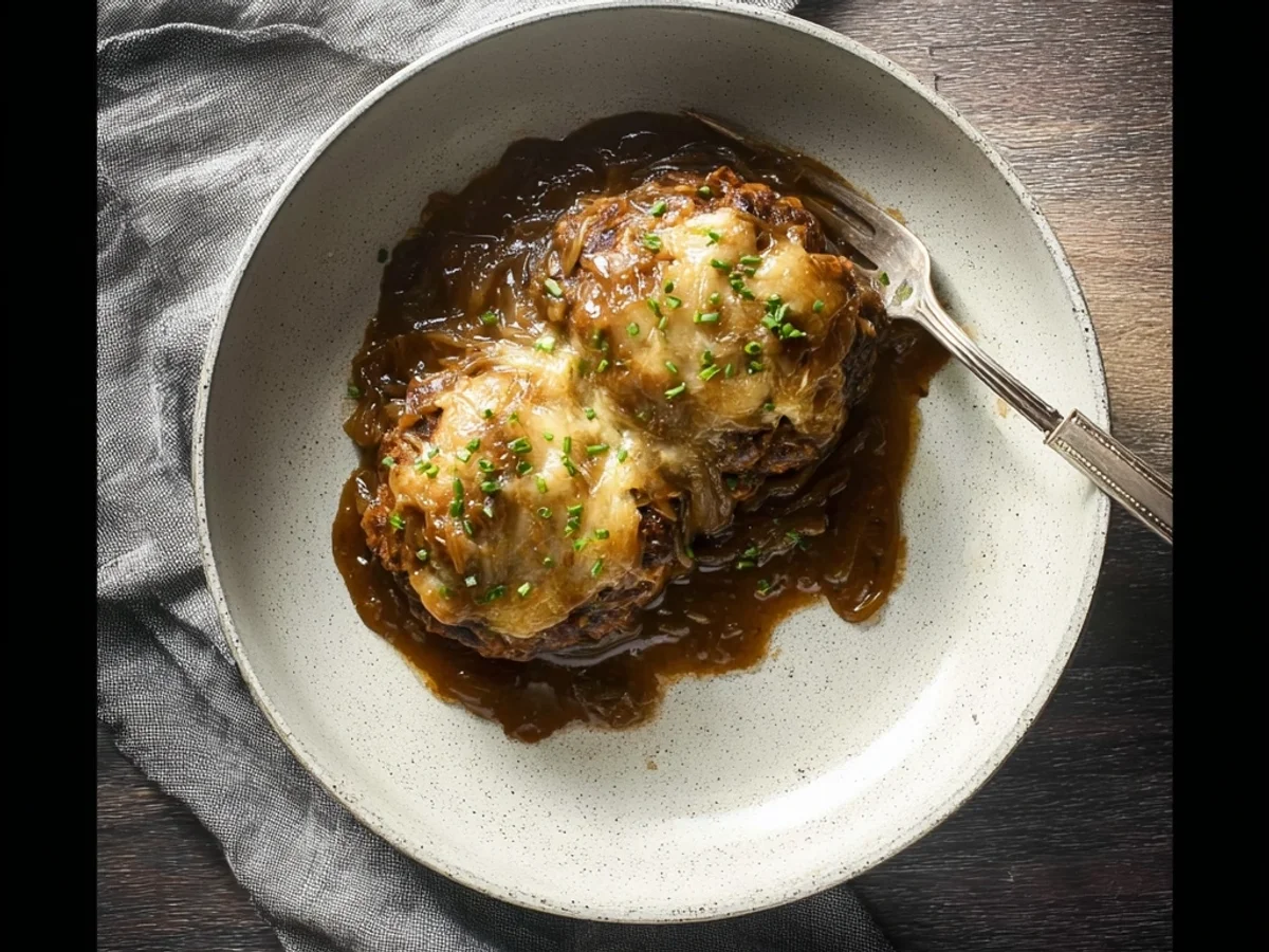 French Onion Salisbury Steak: Rich & Tender - Image 1