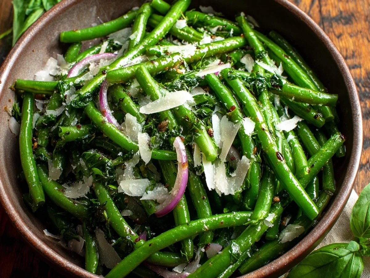 Fresh Basil Balsamic Green Bean Salad - Image 2