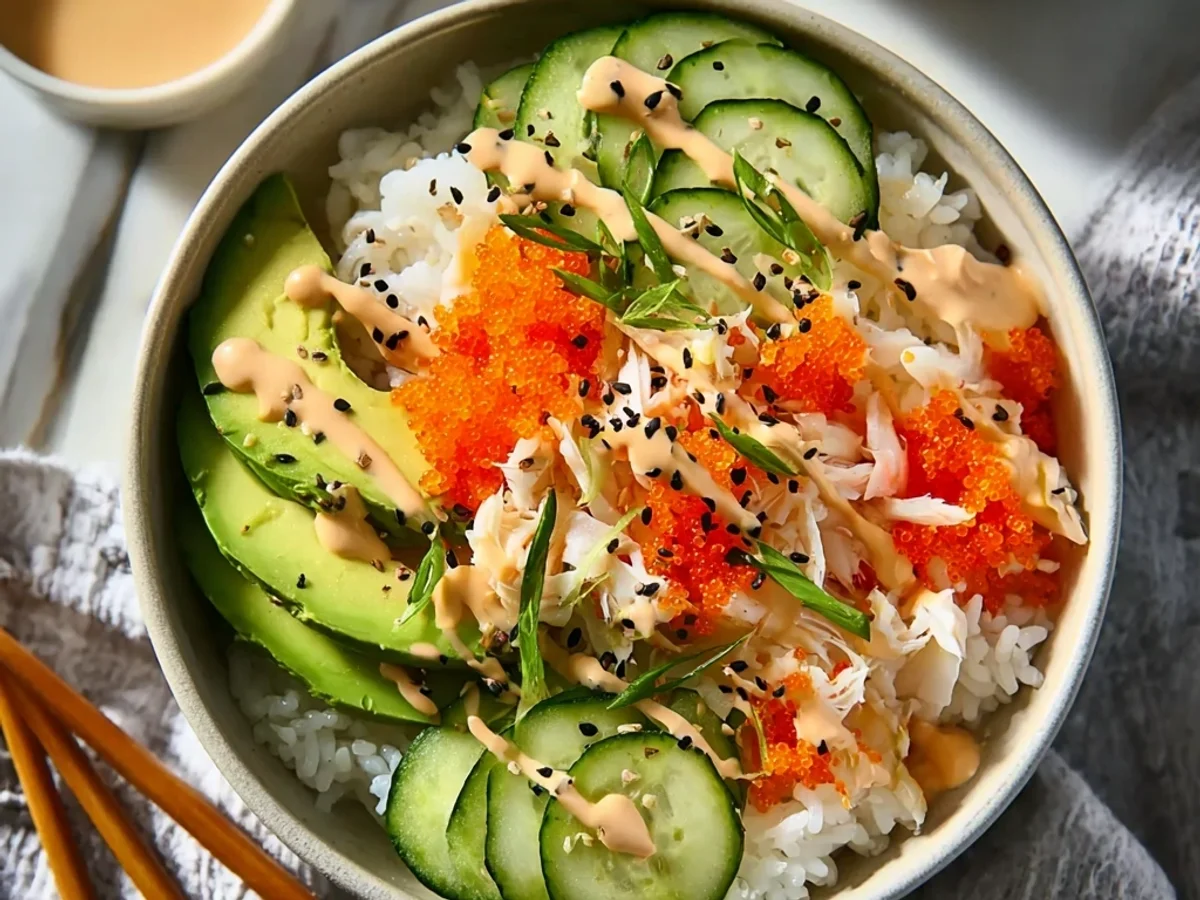 Fresh California Roll Sushi Bowls, Simple & Quick - Image 1