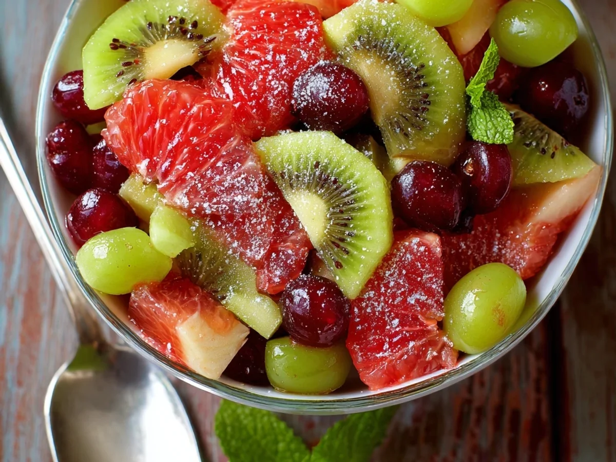 Fresh Festive Red Green Fruit Salad for Any Table - Image 1