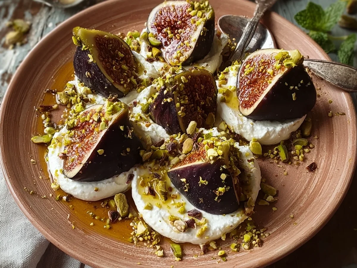 Fresh Figs with Creamy Ricotta, Pistachios & Honey - Image 2