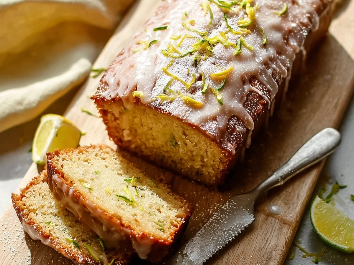 Fresh Lemon Zucchini Bread: A Zesty Glaze Delight - Image 1
