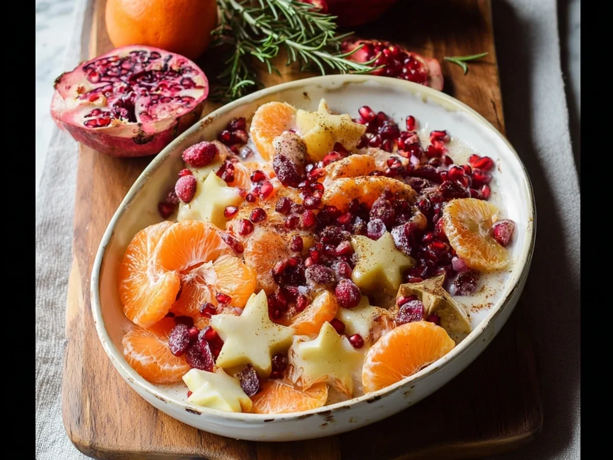 Fresh Winter Fruit Salad with Vanilla Dressing - Image 1
