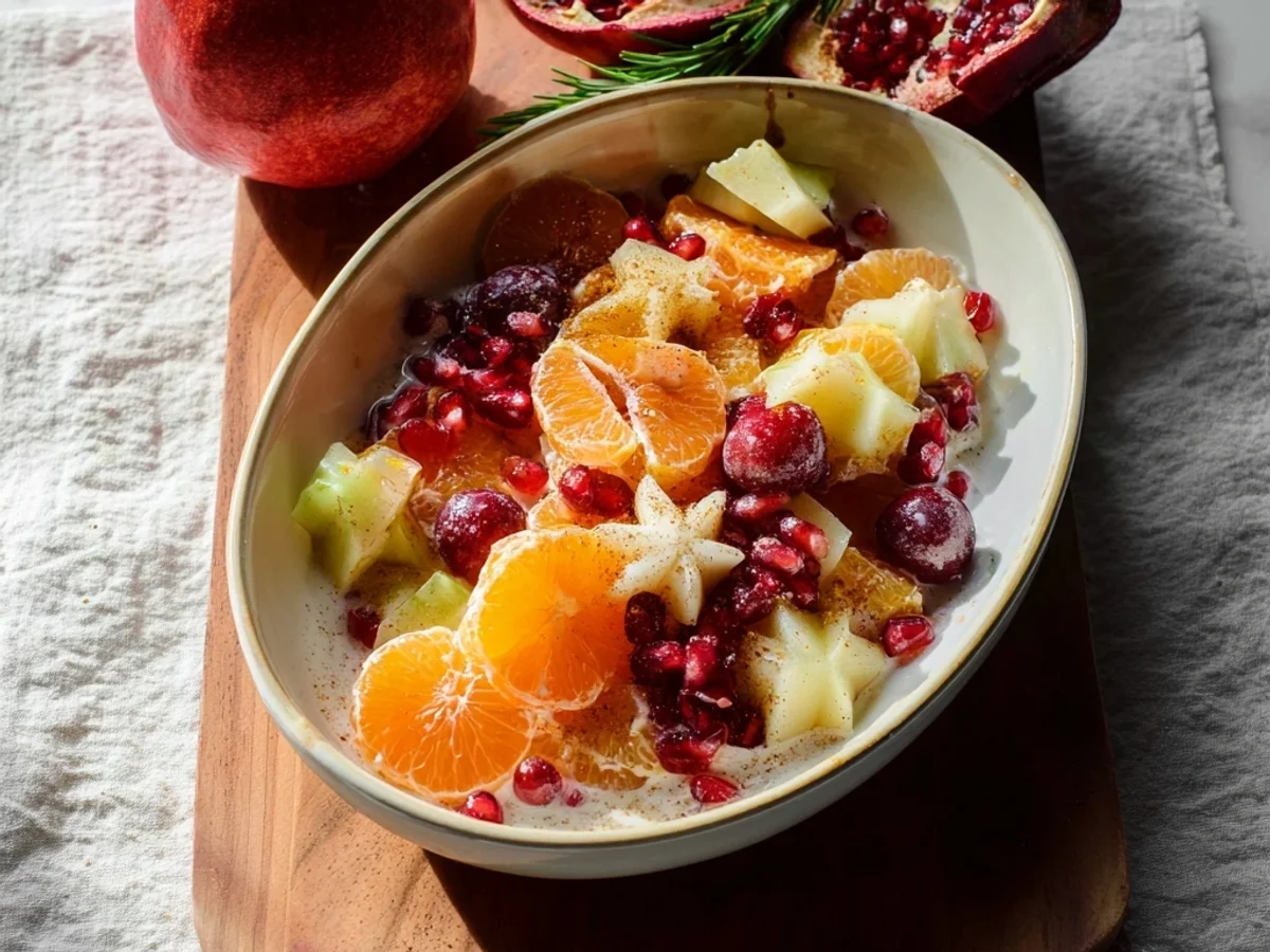 Fresh Winter Fruit Salad with Vanilla Dressing - Image 2