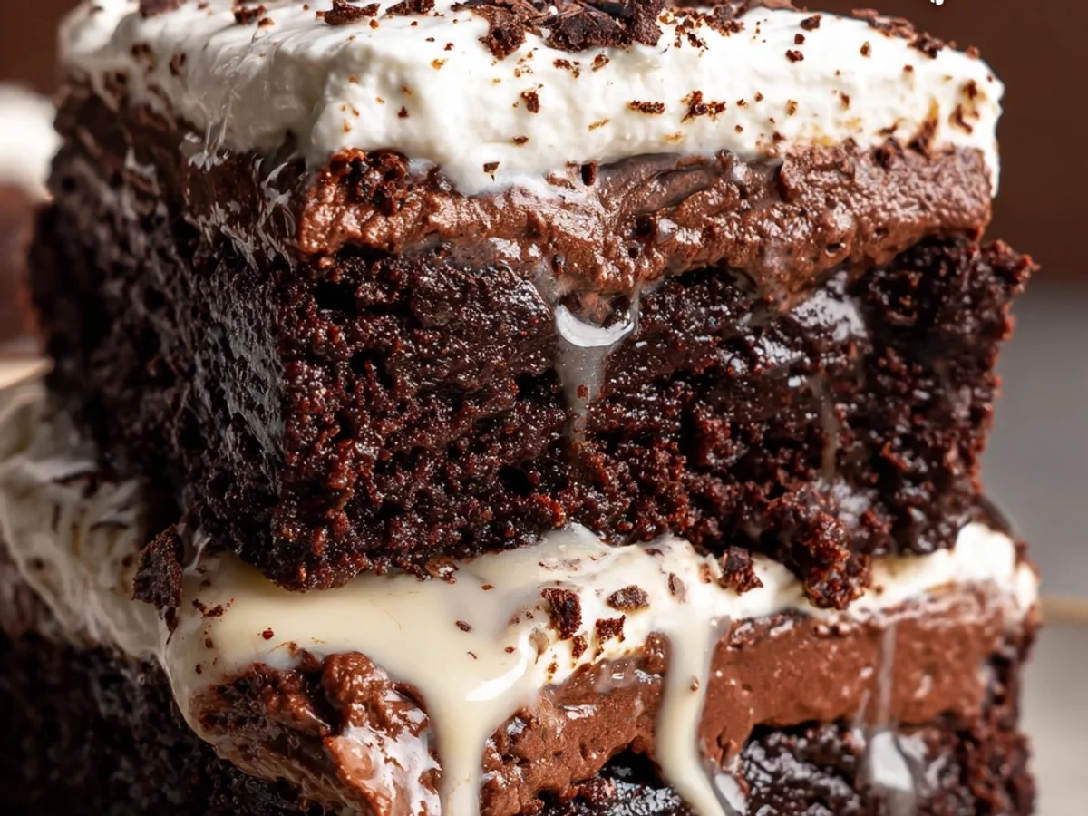 Fudge Brownie Mississippi Mud Pie with Creamy Chocolate - Image 1