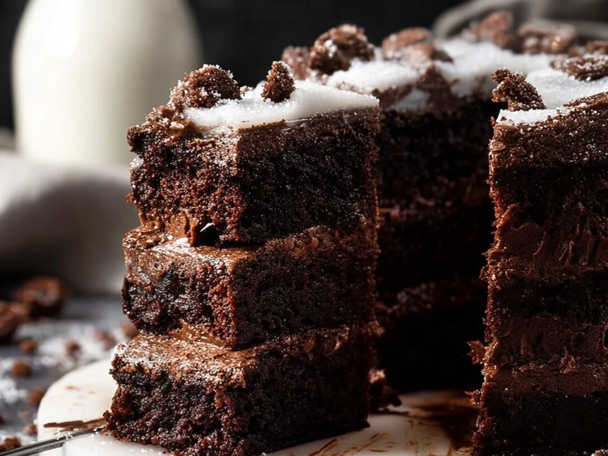 Fudgy Brownie Cake Recipe: Rich Chocolate Dessert - Image 1