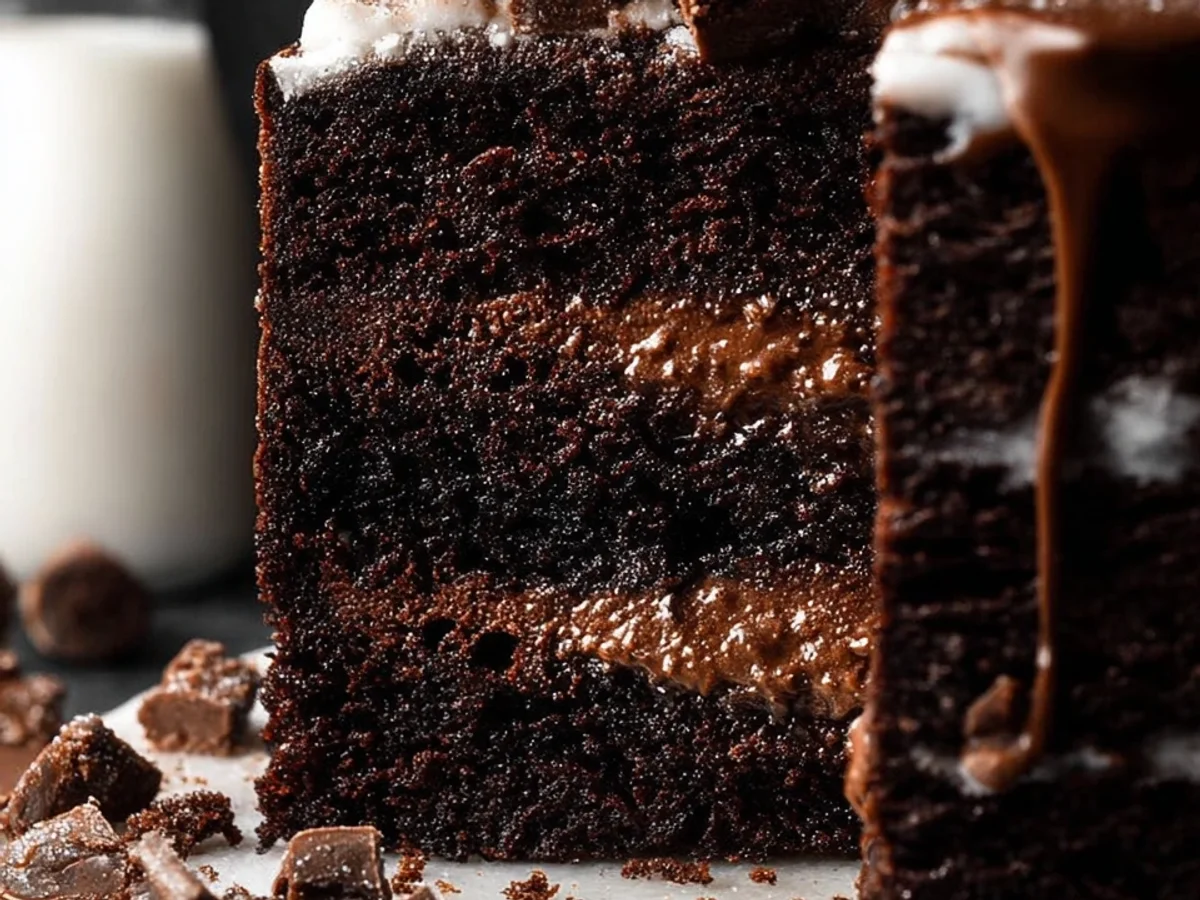 Fudgy Brownie Cake Recipe: Rich Chocolate Dessert - Image 2