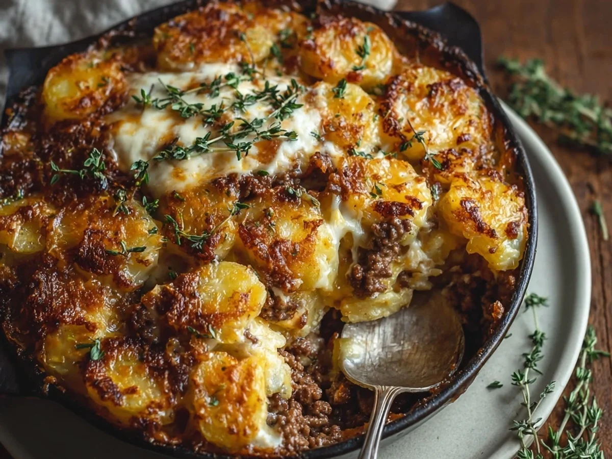 Ground Beef Potatoes Casserole: Hearty Family Dinner - Image 2