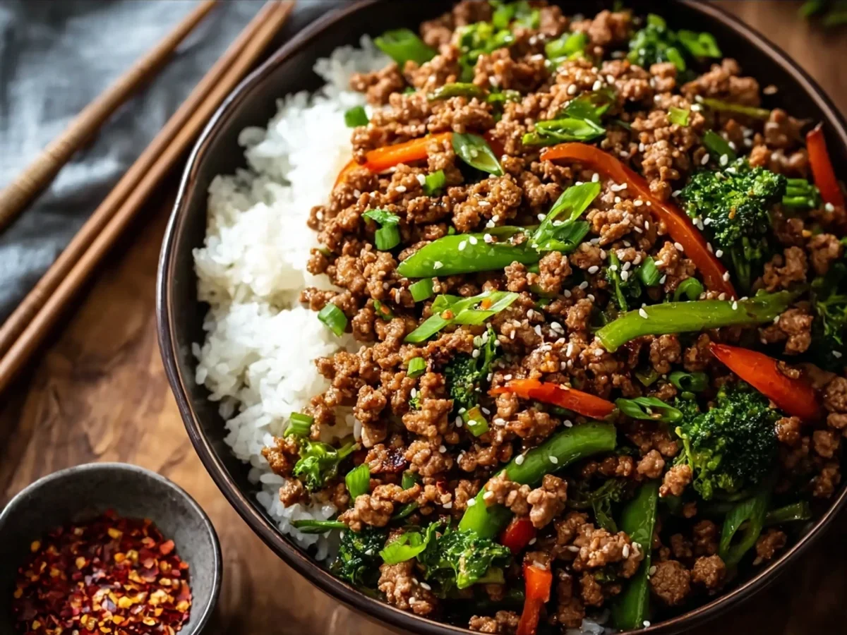 Ground Turkey Teriyaki Stir Fry: Flavorful & Fast Dinner - Image 1