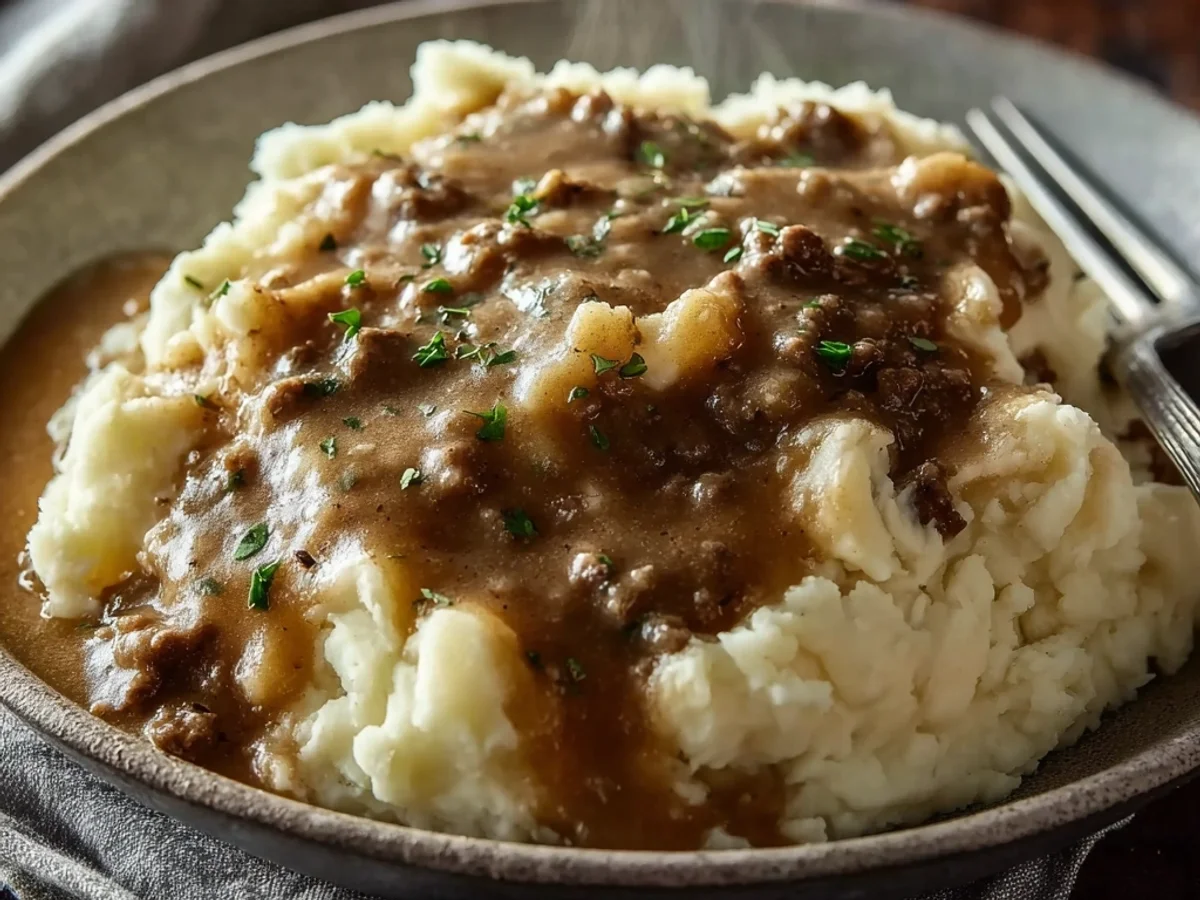 Hamburger Gravy Over Mashed Potatoes: A Family Classic - Image 2
