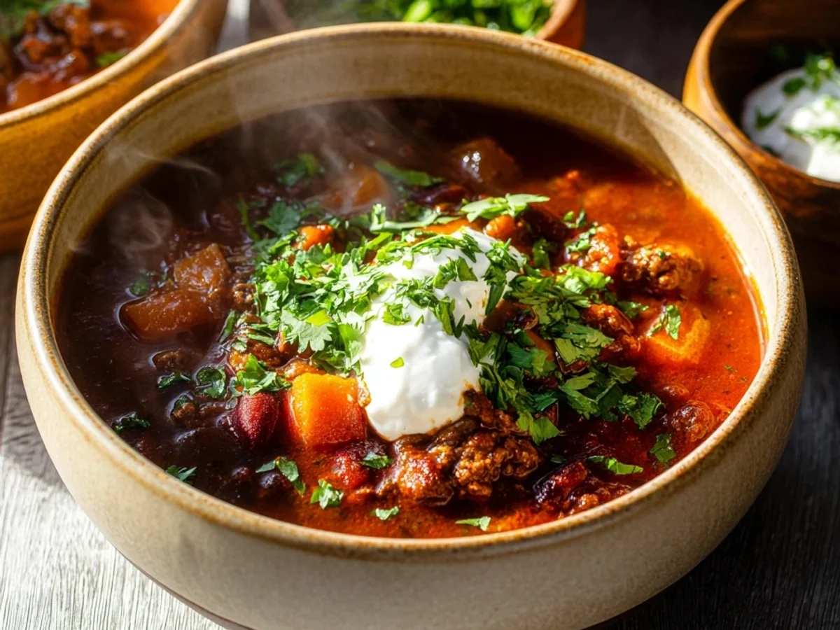 Hearty Beef Pumpkin Chili for Cool Evenings - Image 1