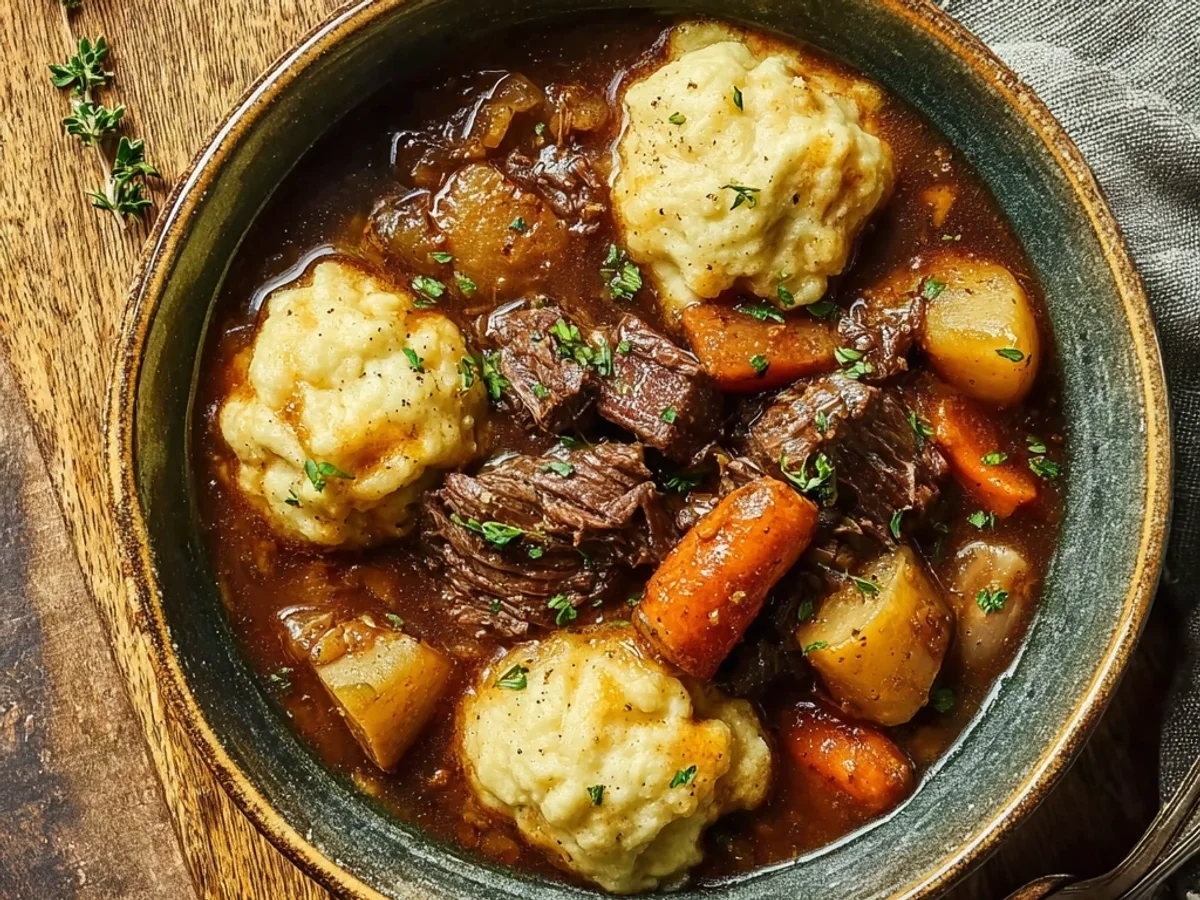 Hearty Beef Stew & Dumplings: A Soulful Family Meal - Image 1