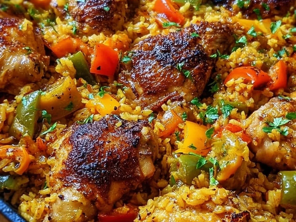 Hearty Caribbean Chicken and Rice: Easy One-Pan Meal - Image 1