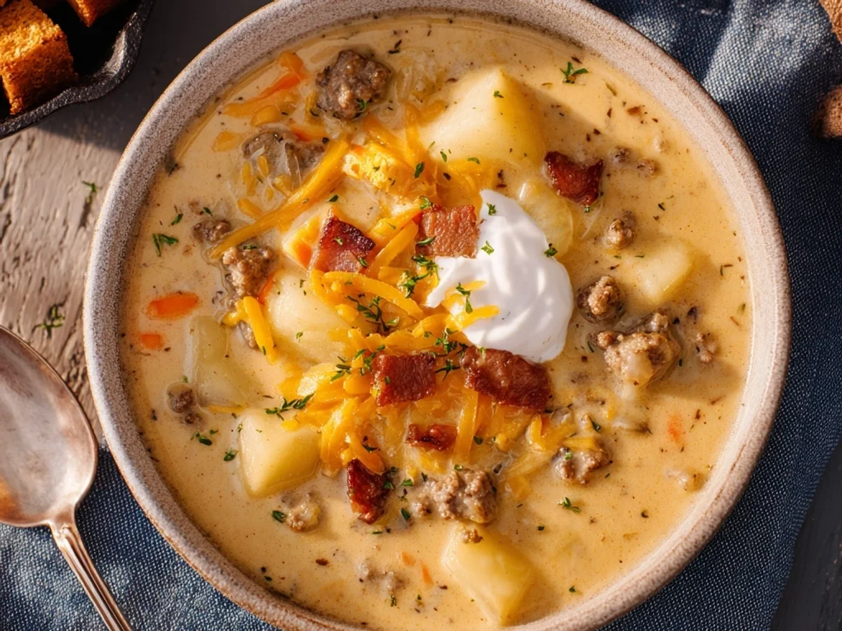 Hearty Cheeseburger Soup: Creamy, Savory & Quick - Image 2