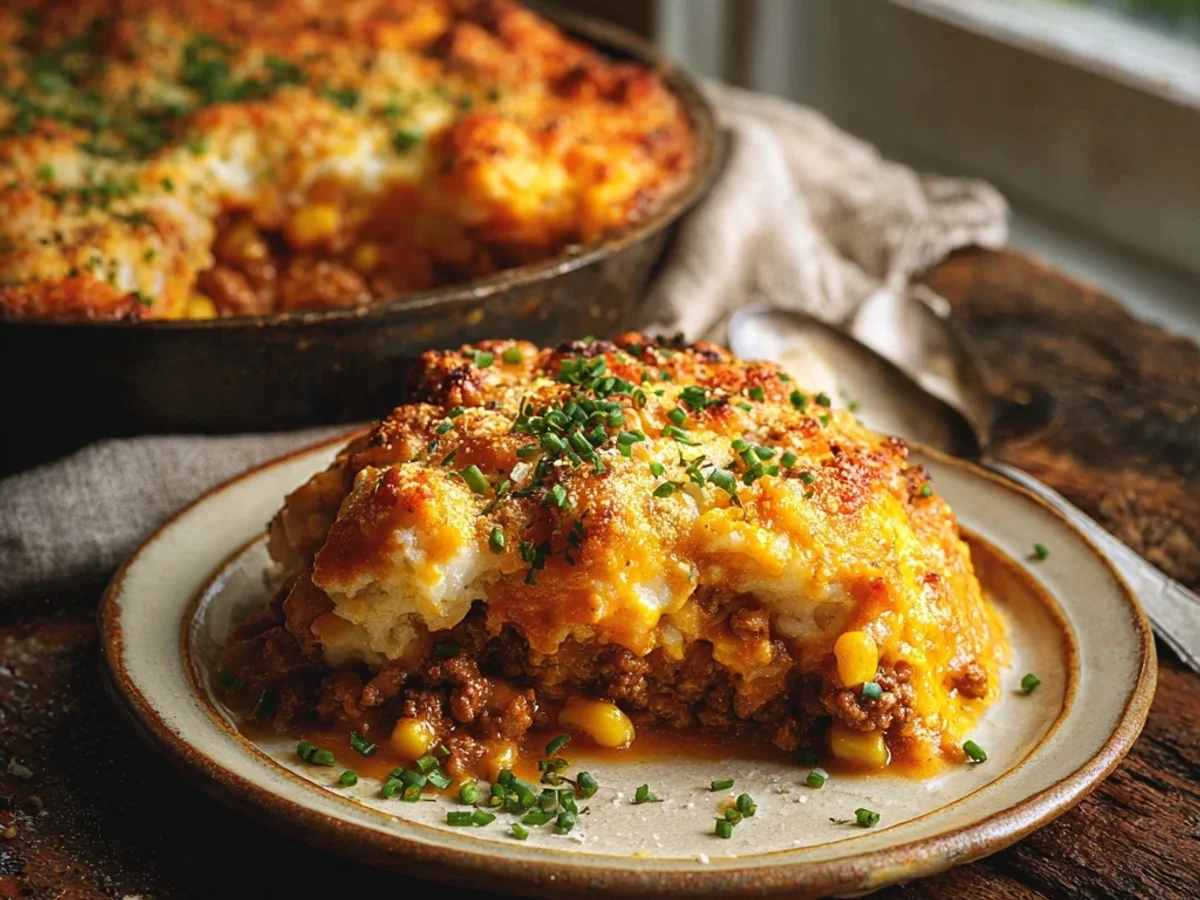 Hearty Cowboy Casserole: Skillet Beef & Bean Bake - Image 1