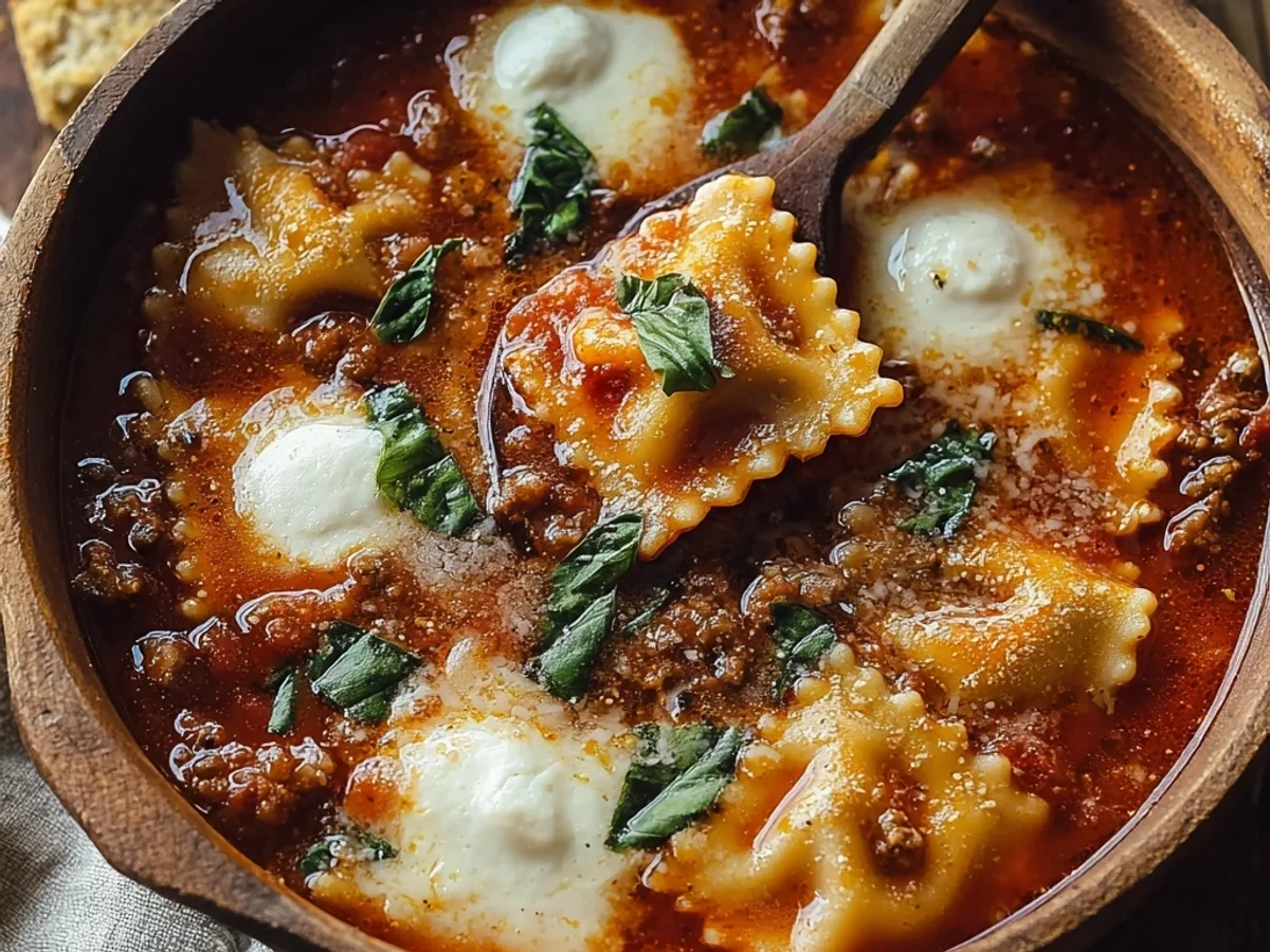 Hearty Crock Pot Lasagna Soup: A Comfort Bowl - Image 1