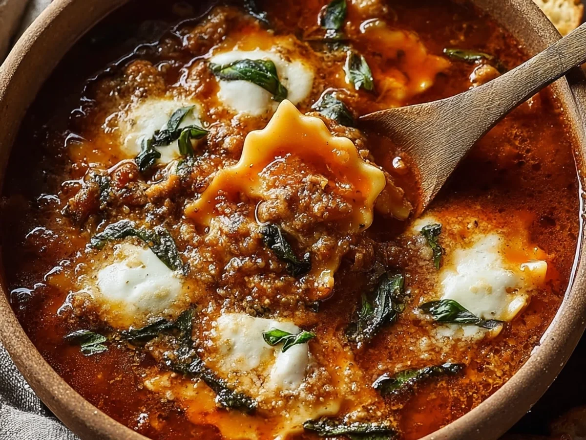 Hearty Crock Pot Lasagna Soup: A Comfort Bowl - Image 2