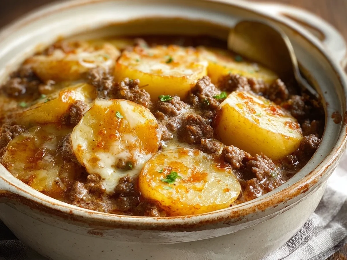 Hearty Crockpot Hamburger Potato Casserole Recipe - Image 2