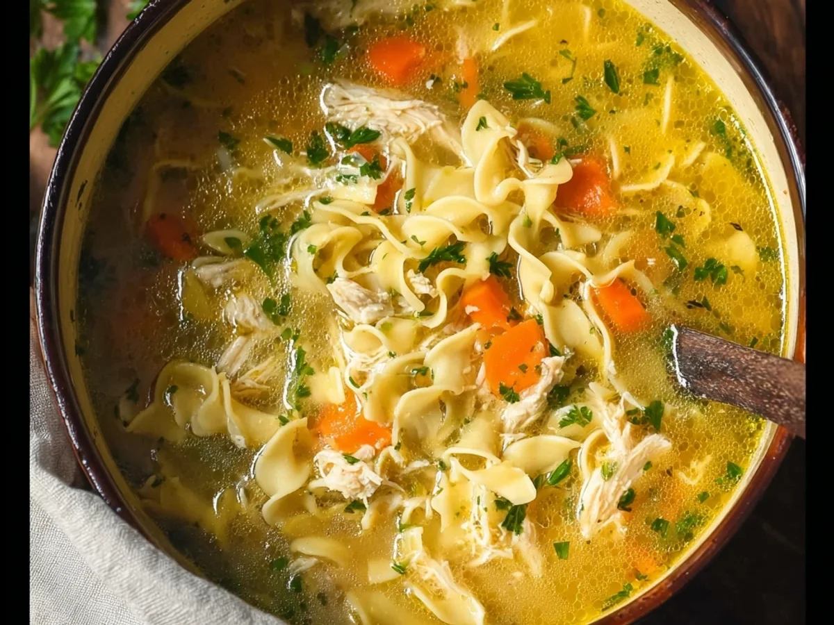 Hearty Homemade Chicken Noodle Soup Recipe - Image 1