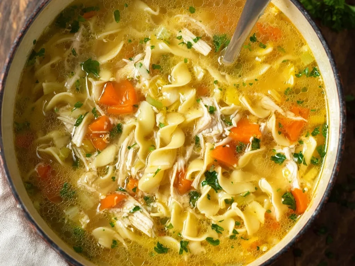 Hearty Homemade Chicken Noodle Soup Recipe - Image 2