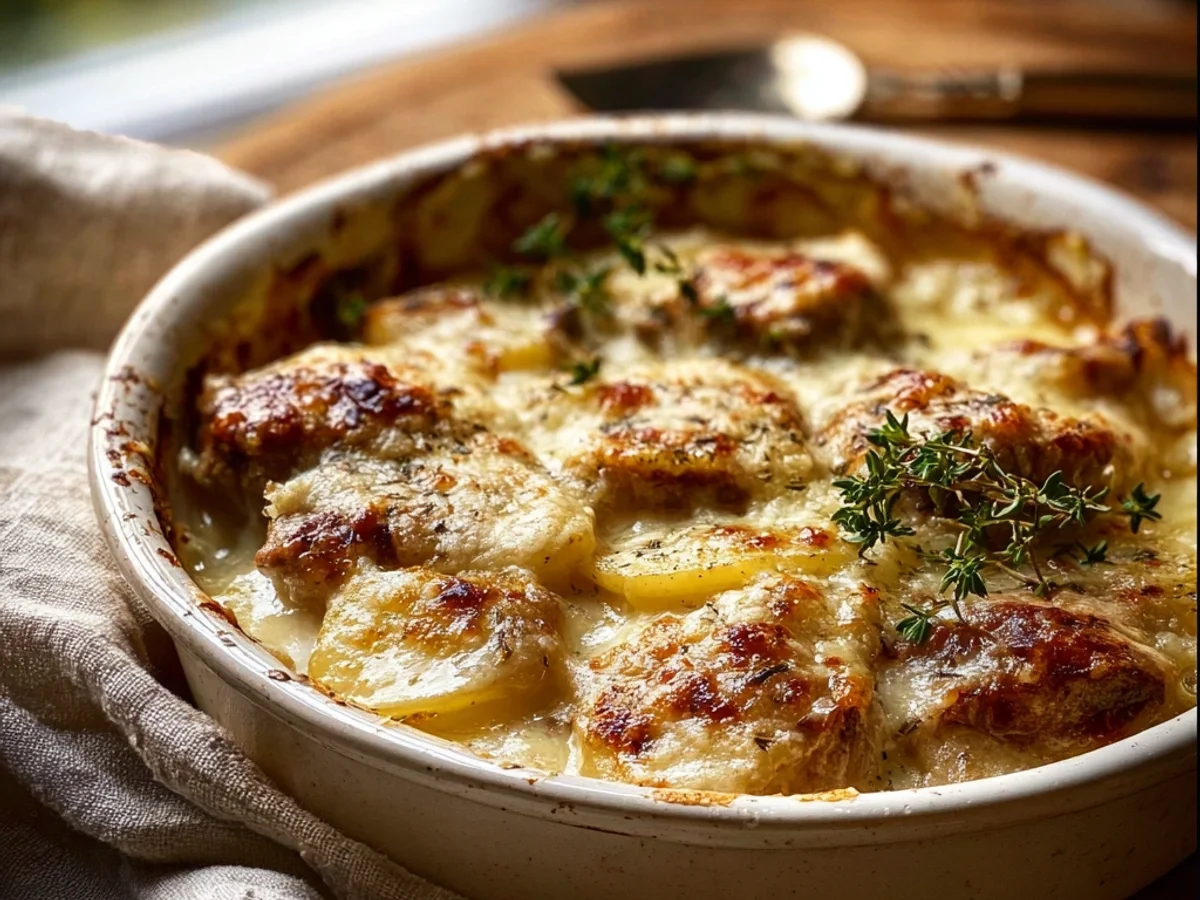 Hearty Lamb Chop Scalloped Potato Casserole Bake - Image 2