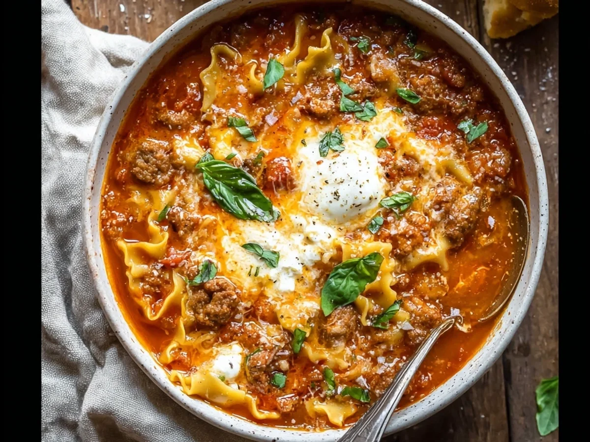 Hearty Lasagna Soup: A Weeknight Comfort Bowl - Image 1