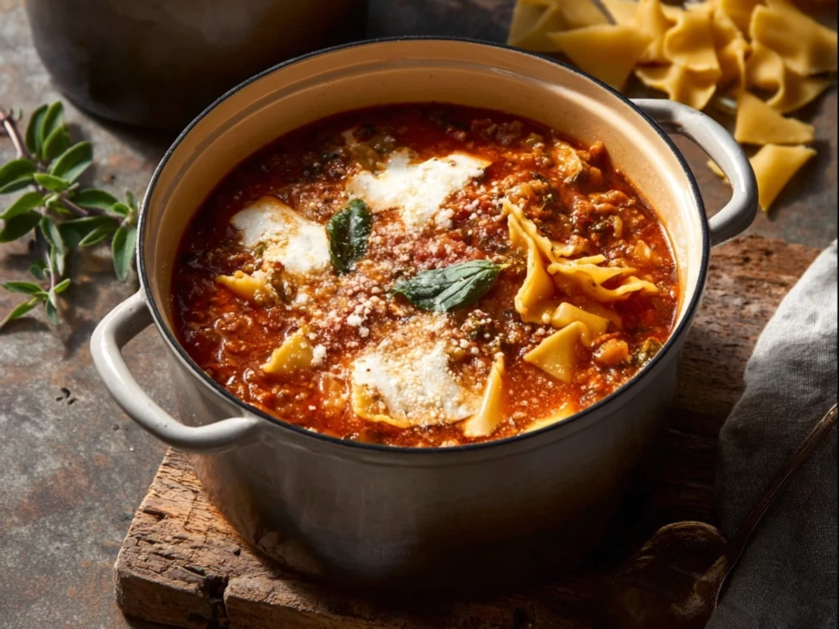 Hearty One-Pot Lasagna Soup: Quick Weeknight Comfort - Image 2