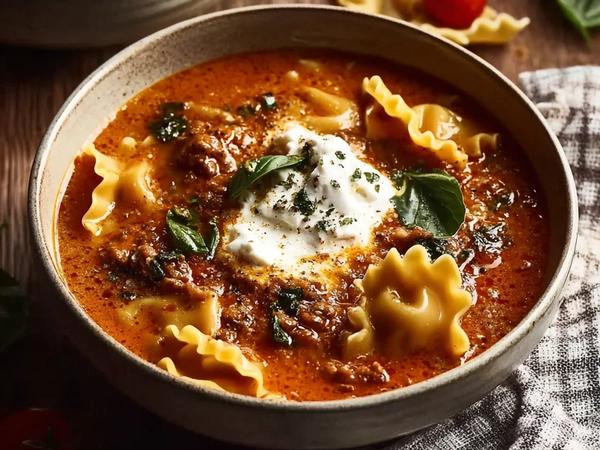 Hearty One Pot Lasagna Soup: Simple Weeknight Comfort - Image 1