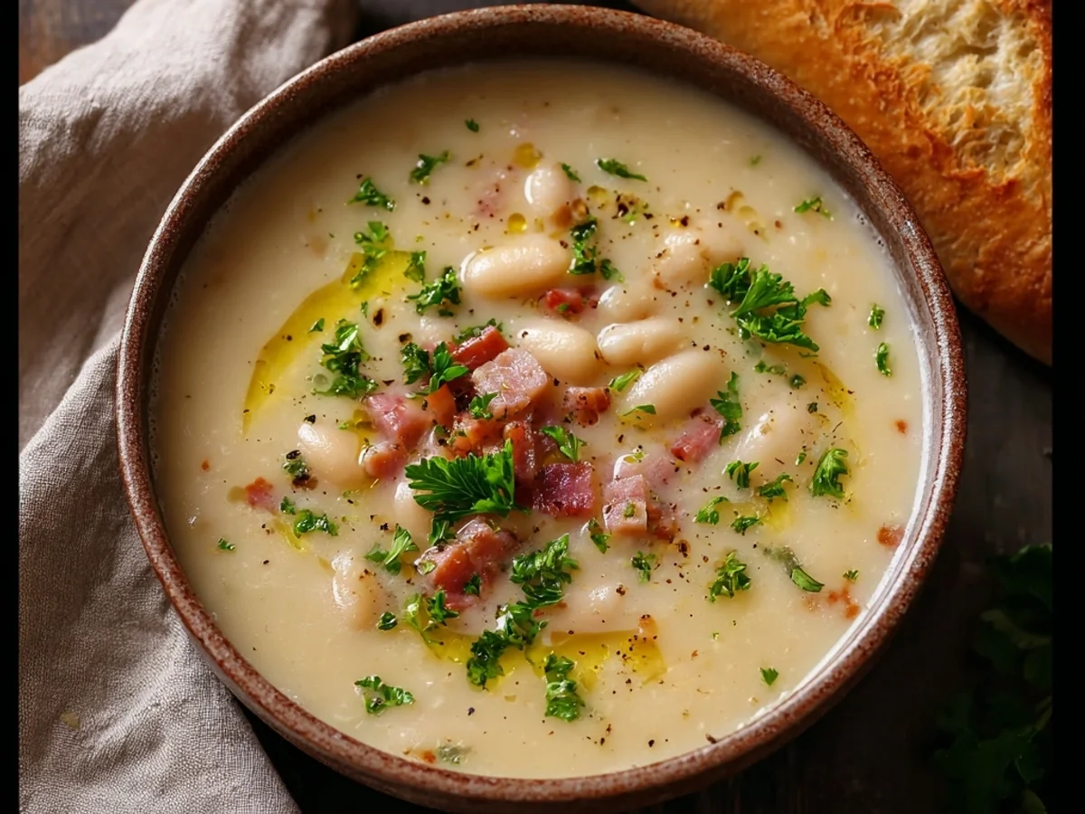 Hearty White Bean Soup with Turkey Ham - Image 1
