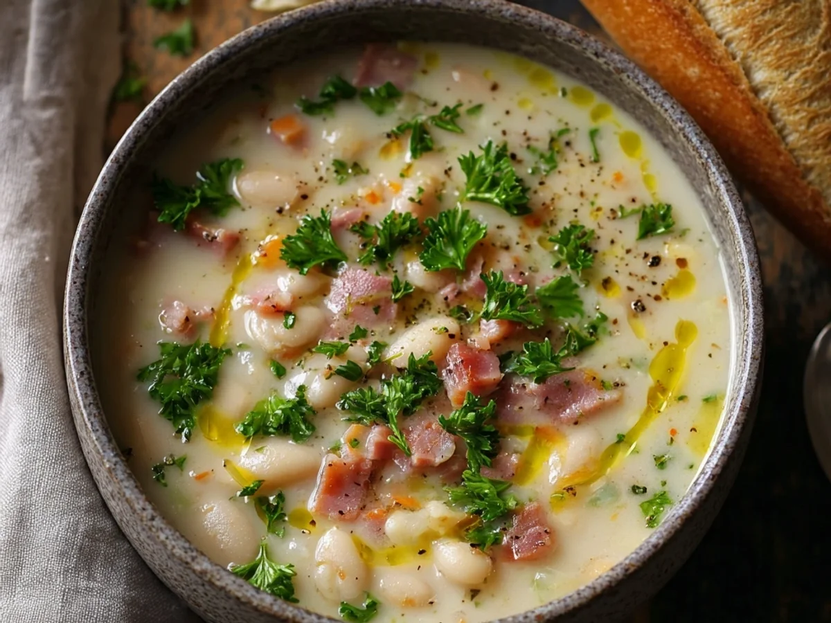 Hearty White Bean Soup with Turkey Ham - Image 2