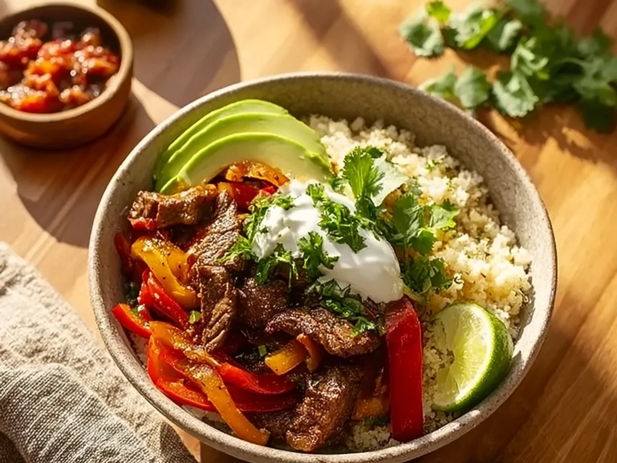 High-Protein Steak Fajita Bowl: Quick Weeknight Meal - Image 2