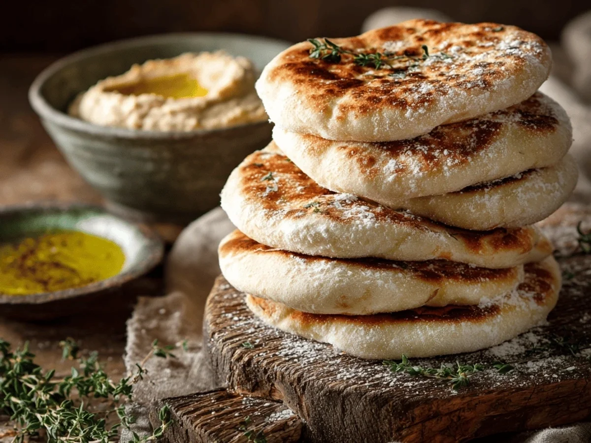 Homemade Greek Pita Bread: Soft, Fluffy & Easy! - Image 1